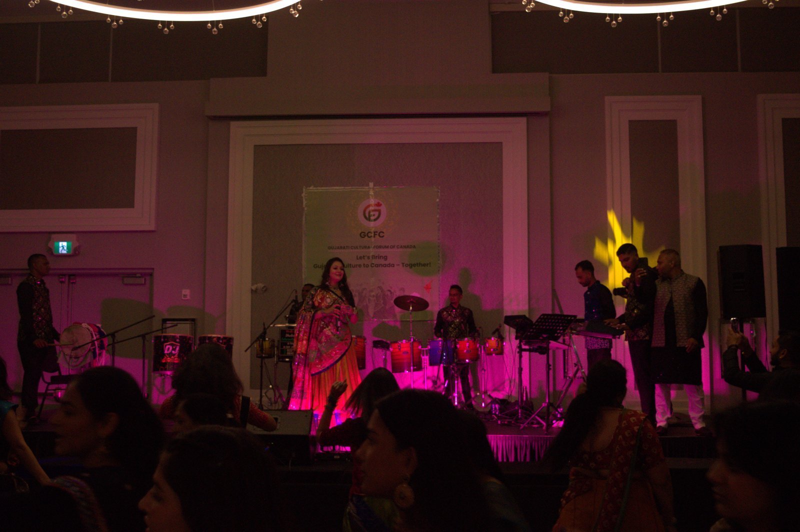 Guests gathered for a community celebration